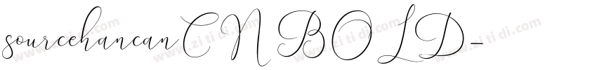 sourcehancanCN BOLD字体转换